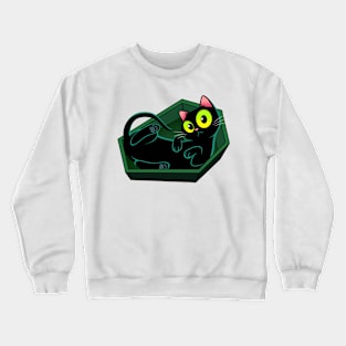 Coffin Kitty Crewneck Sweatshirt